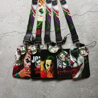 1 Set The Joker Card Holder Anime Badge Anti-Lost Lanyard Student Meal Card Protective Sleeve Bus Card Meal Card