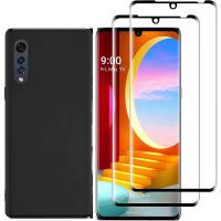 2/4ชิ้นฟิล์มกระจกนิรภัยคลุมทั้งหมด HD สำหรับ LG กำมะหยี่ LG G9 5กรัม Nkh-48ฟิล์มแก้วป้องกันปกป้องหน้าจอ