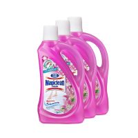 โปรถูก! มาจิคลีน น้ำยาถูพื้น สีชมพู ขนาด 500 มล. แพ็ค 3 ขวด Magiclean Floor Cleaner Pink 500 ml x 3 อุปกรณ์ภายในบ้านราคาถูก เก็บเงินปลายทางได้