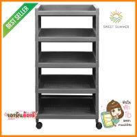 ชั้นวางของ 5 ชั้น API 1073-5 48X30X98 ซม. สีเทา5-TIER SHELF WITH WHEELS API 1073-5 48X30X98CM GREY **ใครยังไม่ลอง ถือว่าพลาดมาก**