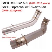 Motorcycle Exhaust Escape Muffler Modified Middle Link Pipe For KTM 690 Duke 2012-2018 Husqvarna 701 Svartpilen 2019-2020