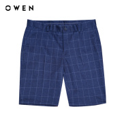 OWEN - Quần short Trendy SW221320 màu Navy chất liệu Polyester-Rayon