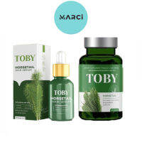 TOBY Horestail โทบี้ ฮอร์สเทล โทบี้หญ้าหางม้า วิตามินผม [30 ซอฟเจล]