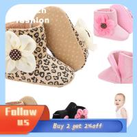 ALDRICH FASHION Infant First Walkers Warm Soft Soled Winter Boots Fuzzy Baby Flower Shoes