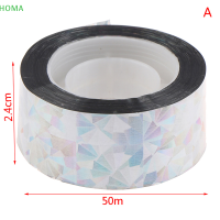 ?【Lowest price】HOMA Anti BIRD TAPE 50m/110M scare TAPE เสียงขับไล่ Fox pigeist RIBBON