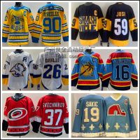 ✆◇♝ Blues Team Ice Hockey Jersey No. 90 Predators Team No. 59 Embroidered Jersey Hurricanes Team No. 37 Hockey Sportswear Wholesale