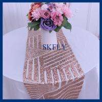 [HOT ZEXKLIOALQAQ 529] RU007A Elegant New Pattern มีหลายสีให้เลือกงานแต่งงาน Rose Gold Sequin Table Runner