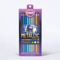 สีไม้ ดินสอสี 12 สี Master Art รุ่น เมทัลลิค