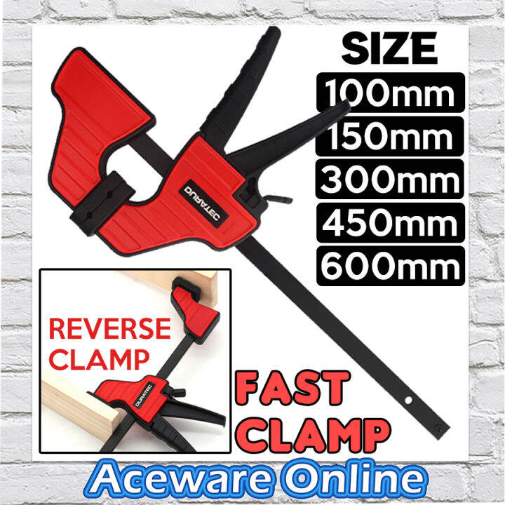 DURATEC 4 / 6 / 12 / 18 / 24 INCH QUICK GRIP CLAMP QUICK RELEASE F