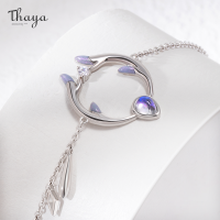 Thaya Romantic Deer Head Design Bracelet For Women Natural Handmade Fashion Chain Bracelet Purple Glaze Fine Jewelry For Party