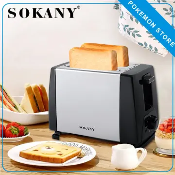 SOKANY 750W 6-speed Automatic Toaster of 2 Slice Toaster Home