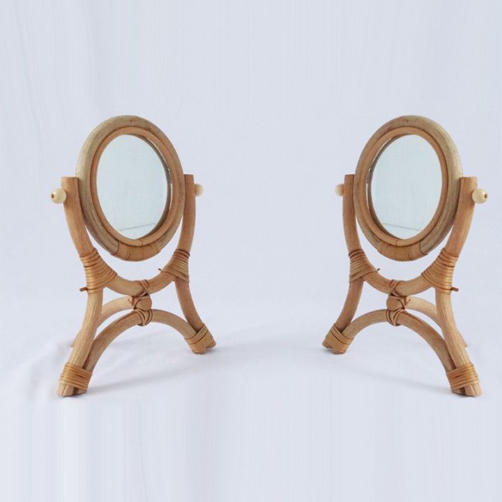 hand-woven-table-makeup-mirror-with-stand-rack-natural-rattan-dressing-retro-desktop-mirror-vertical-flip-handmade-roun