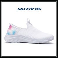 Skechers_แฟลชผ่านเทคโนโลยี Womens Shoes สเก็ตเชอร์ส รองเท้า ผู้หญิง Slip-Ins GOwalk 6 Gowalk Shoes 124569-WHITE