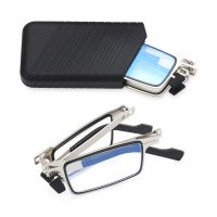 2022 Folding Reading Glasses With Case Men Women Ultra Thin Anti Eyestrain Presbyopia Eyeglasses Includes Glasses Case 1.0 4.0