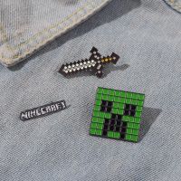 hot【DT】 Cartoon Game Iron Enamel Pins Shirt Hat Metal Lapel Badge Wholesale for Boys Accessories