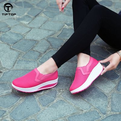 Tiptop รองเท้าผ้าใบ รองเท้าเพิ่มความสูง สำหรับผู้หญิง