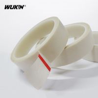 [HOY] 1Roll(10M) White PTFE Tape THK0.13mm Width10-60mm High Temperature Heat-Resistant Adhesive Fiberglass Vacuum Sealing Tape