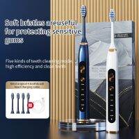 ✇❇ chenhuifang Magnetic levitation sonic electric toothbrush adult USB charging automatic vibration soft bristle for teeth