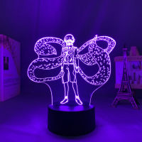 Anime Tokyo Ghoul Ken Kaneki Figure Led Lamp for Kid Bedroom Decoration Birthday Gift Color Changing 3d Light Manga Tokyo Ghoul