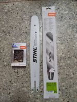 บาร์เลื่อยโซ่ยนต์ หัวเฟืองท้ายเปิด ขนาด 18นิ้ว STIHL พร้อมโซ่+ข้อต่อ1ชุด  (สามารถใช้กับเลื่อยโซ่ยนต์ที่ใช้บาร์12นิ้วได้ทุกยี่ห้อ)