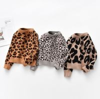 Emmababy Kids Baby Boys Sweaters Leopard Knitted Pullover Casual Long Sleeve Childrens Tops Toddler Boy Girl Clothes