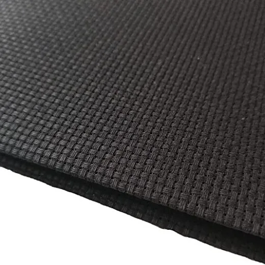 AIDA CLOTH 10 COUNTS BLACK 100 POLYESTER, EVEN WEAVE FOR STIFFER
