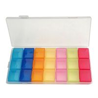 21 Grids Pill Box Travel Weekly Tablets Pills Case Container Medicine Holder Dispenser Organizer Tools Medicines Pillboxes