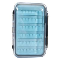Fly Fishing Box Easy-Grip Silicone Insert Tackle Boxes Double Side Clear Lid Fly Box Fishing Tackle Accessories