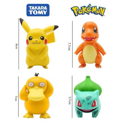 2023 Set Pokemon Anime Figure Toys Pikachu PVC Cake Car Decoration Ornaments Action Figure Toys Model Children Birthday Gifts