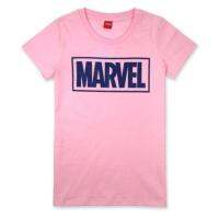 เสื้อยืดลิขสิทธิ์มาร์เวล MARVEL-9371-W-PI เสื้อผู้หญิง/เข้ารูป สีชมพู