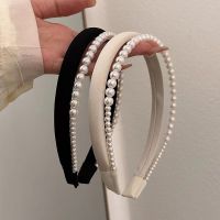 New Simulation Pearl Double-Deck Hair Hoop For Women Elegant Simple Hair Bands Korean Girls Daily Wear Headwear Hair Accessories