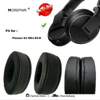 Morepwr New upgrade Replacement Ear Pads for Pioneer DJ HDJ-X5-K Headset Parts Leather Cushion Velvet Earmuff Headset Sleeve