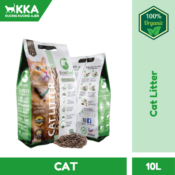 CAT LITTER ECOBED PALLET CAT BEDDING 10L Lazada