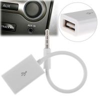 3.5mm Male AUX Audio Plug Jack To USB 2.0 Female Converter Cable Cord For Car MP3 Speaker U Disk USB flash drive Accessories 3.5