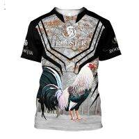 2023 3d Rooster Print T-shirt Men Women 6xl Casual Short Sleeve Fashion Summer Casual Loose Breathable Oversized Top Streetwear