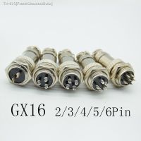 ❀✸ↂ 1set GX16-2/3/4/5/6 Pin Male Female Diameter 16mm Wire Panel Connector GX16 Circular Connector Aviation Socket Plug