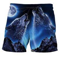 Summer Mans Beach Shorts Swim Sports Pants Wolf 3D Print Man Galaxy Surfing Short Breathable Male Gym Surf Board Swimsuit