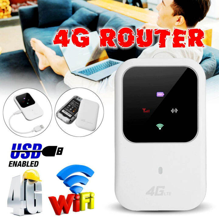 4G LTE Mobile Broadband Wireless Router Hotspot SIM Unlocked WiFi