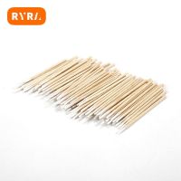 ✥△๑ Disposable Cotton Swab Lint Free Micro Brushes Wood Cotton Buds Swabs Ear Clean Stick Eyelash Extension Glue Removing Tool