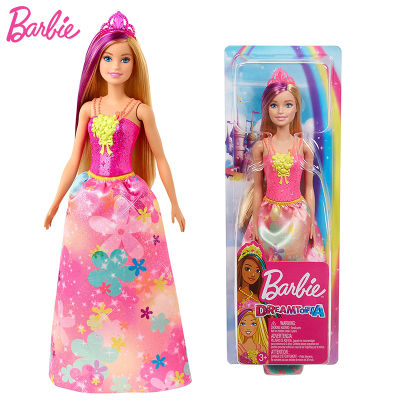 Original Barbie Dreamtopia Crayola Mermaid Barbie Doll Toys for Girls Butterfly Princess DIY Painting Baby Dolls Gift Play House