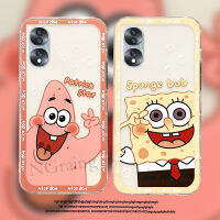 การ์ตูนน่ารักปลาดาวแพททริกรูปสปอนจ์บ็อบฝาครอบด้านหลังกันกระแทก TPU เคสนิ่มโปร่งใสสำหรับ Honor 70เคสโทรศัพท์