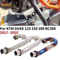 Slip On For KTM DUKE390 250 200 125 390 RC390 2017 - 2020 Titanium Alloy Motorcycle Exhaust Modified Escape Moto Front Link Pipe