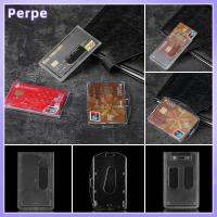 PERPE 1pc ใหม่ พกพาสะดวก ฝาครอบป้องกัน อเนกประสงค์ ป้าย บัตรประจำตัวธุรกิจ ซองใส่การ์ด กระเป๋าบัตรประชาชน ผู้ถือบัตรงาน นามบัตร