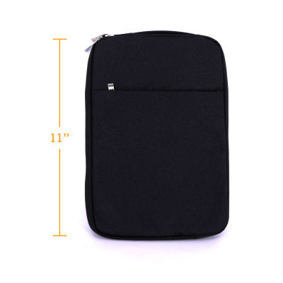 11.6" inch Premium Denim Series Vertical Shockproof Sleeve Case Bag with Pocket Bag Case For Macbook Retina,Pro,Air 11.6" inch - intl (ดำ)