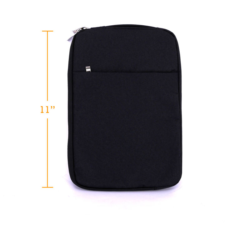 11-6-inch-premium-denim-series-vertical-shockproof-sleeve-case-bag-with-pocket-bag-case-for-macbook-retina-pro-air-11-6-inch-intl-ดำ