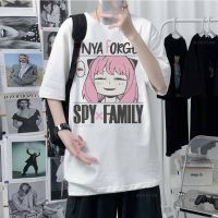 [Lanbo clothing] Spy X Family เสื้อยืดอนิเมะผู้ชายเสื้อยืดแบบสตรีทผู้ชายเสื้อจากญี่ปุ่นฮาราจูกุ