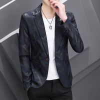 ZZOOI 2022 spring and autumn new long-sleeved small suit Korean version handsome youth fashion casual all-match trend coat men