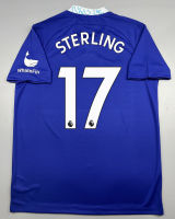 เสื้อบอล แฟนบอล เชลซี เหย้า 2022-23 Chelsea Home 2022 พร้อมเบอร์ชื่อ 17 STERLING อาร์ม พรีเมียร์ลีค ครบชุด