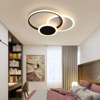 QUKAU โคมไฟห้องนอนรีโมทคอนโทรล3สีปรับได้,โคมไฟเพดานโคมไฟห้องเด็กโคมไฟเพดานห้องทันสมัยโคมไฟหลักห้องนอน