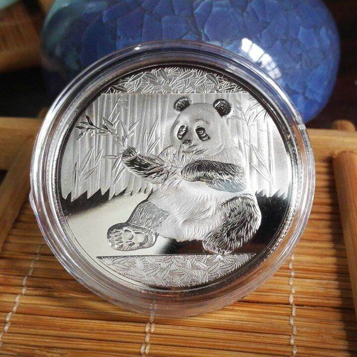 coins-big-panda-baobao-china-commemorative-collection-art-gift-black-and-white-bear-cute-gold-sliver-colour